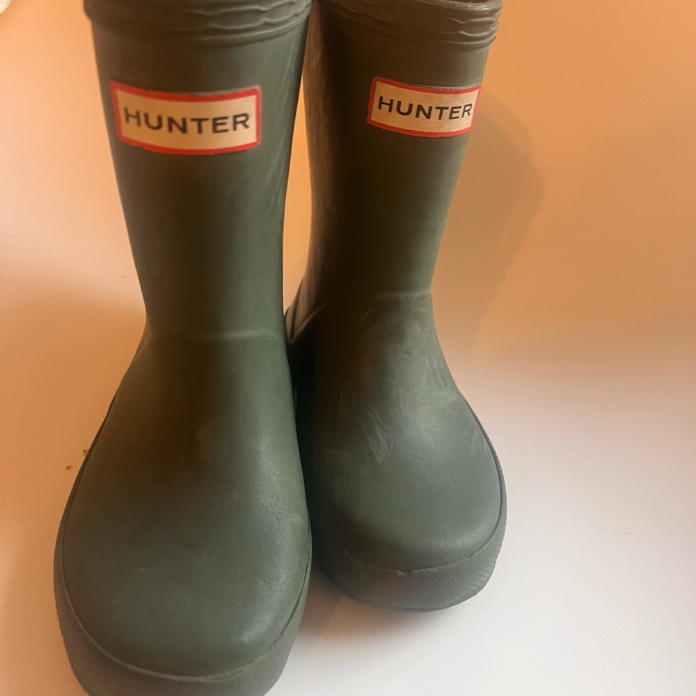 Hunter Toddler Rain Boot Green 6C
